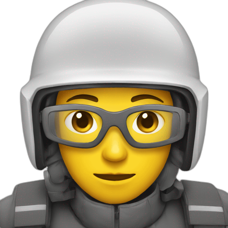 person with safety helmet like emoji