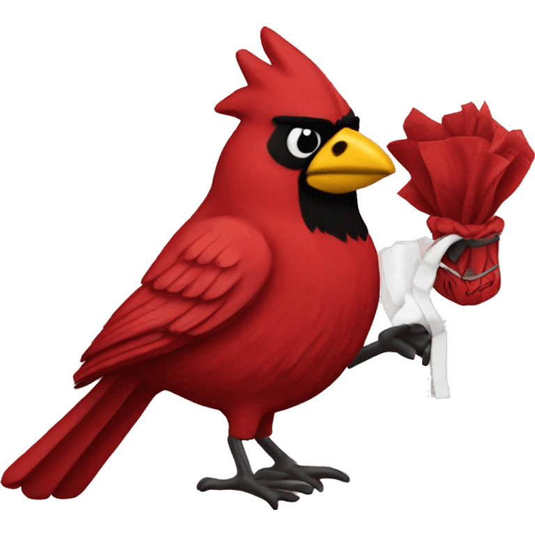 Louisville cardinal fan emoji