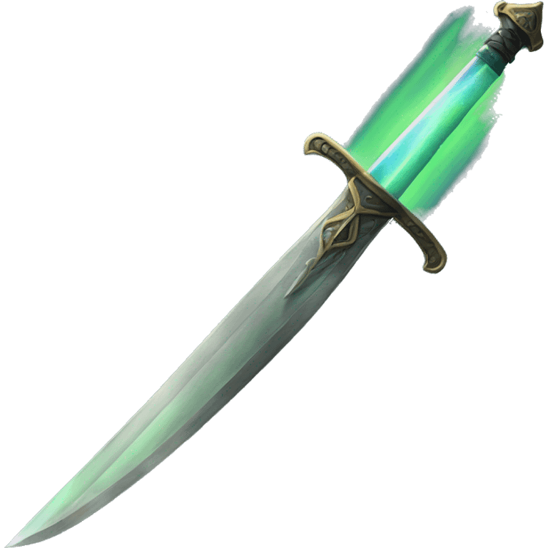 sword with northern lights on blade emoji