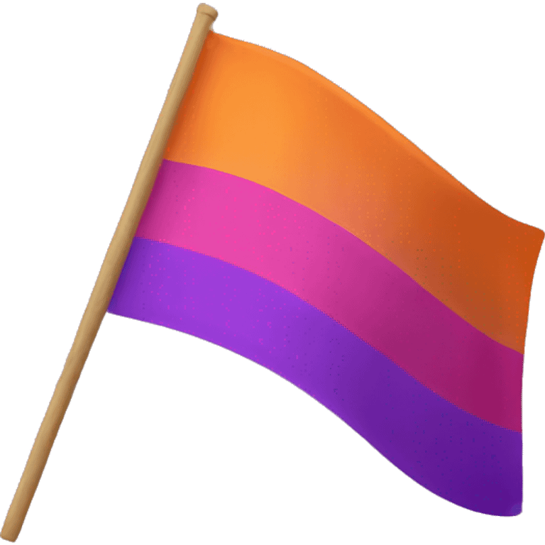 Pink orange and purple flag emoji