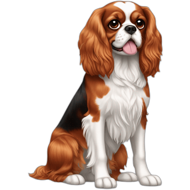  Cavalier King Charles Spaniel full body emoji