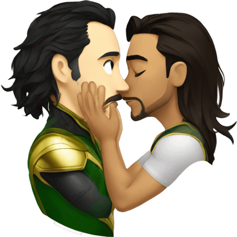 Loki kisses tony stark emoji