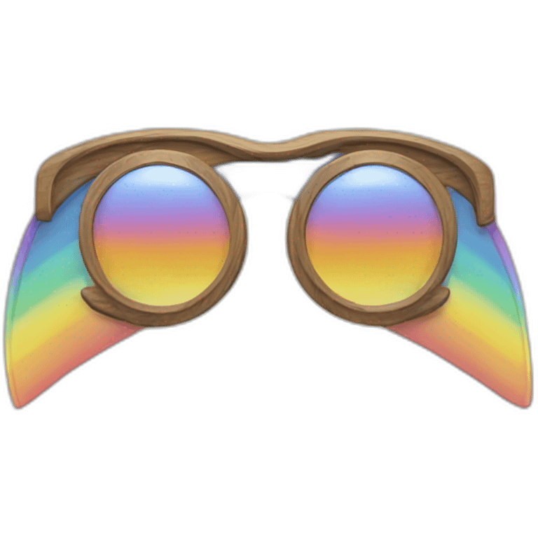 Lunette arc-en-ciel emoji