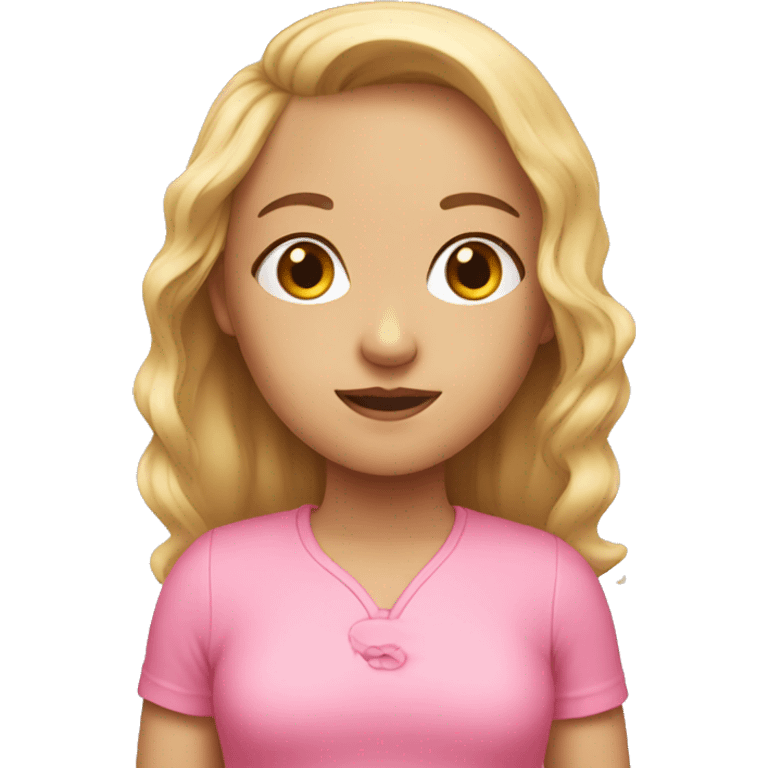 girl in pink emoji