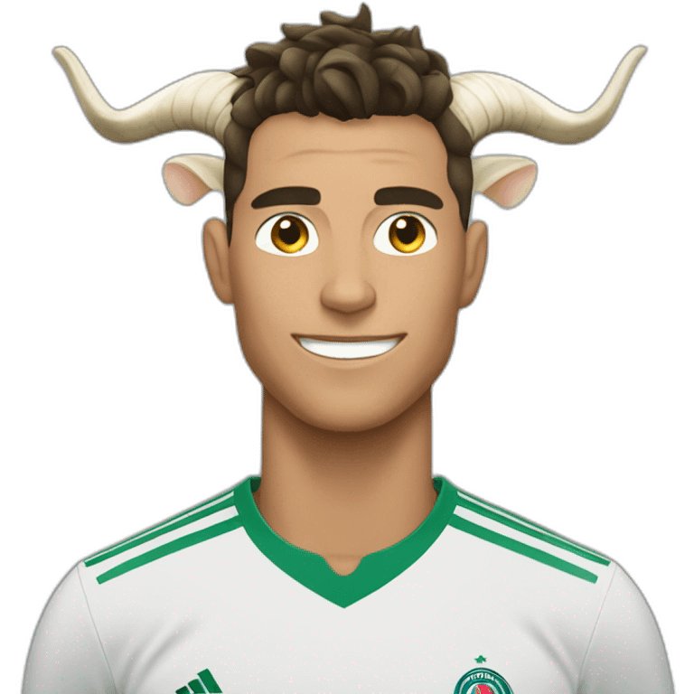 Ronaldo with Goat horn emoji