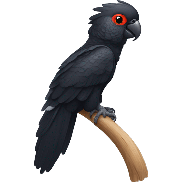 a red tailed black cockatoo emoji