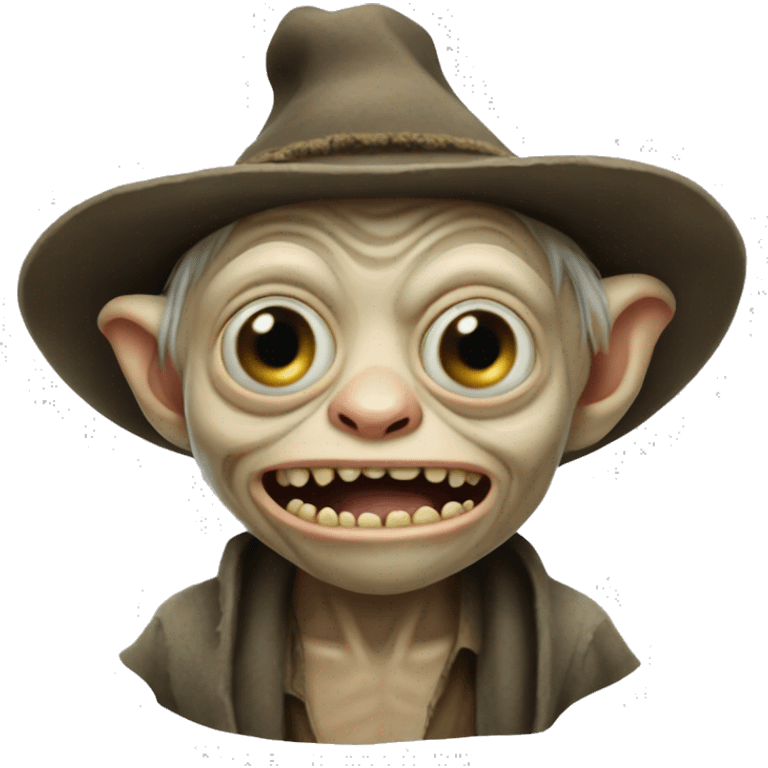 Gollum wearing a sombrero emoji