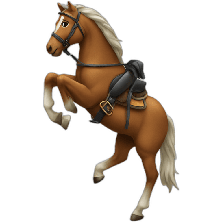 Chat sur cheval emoji