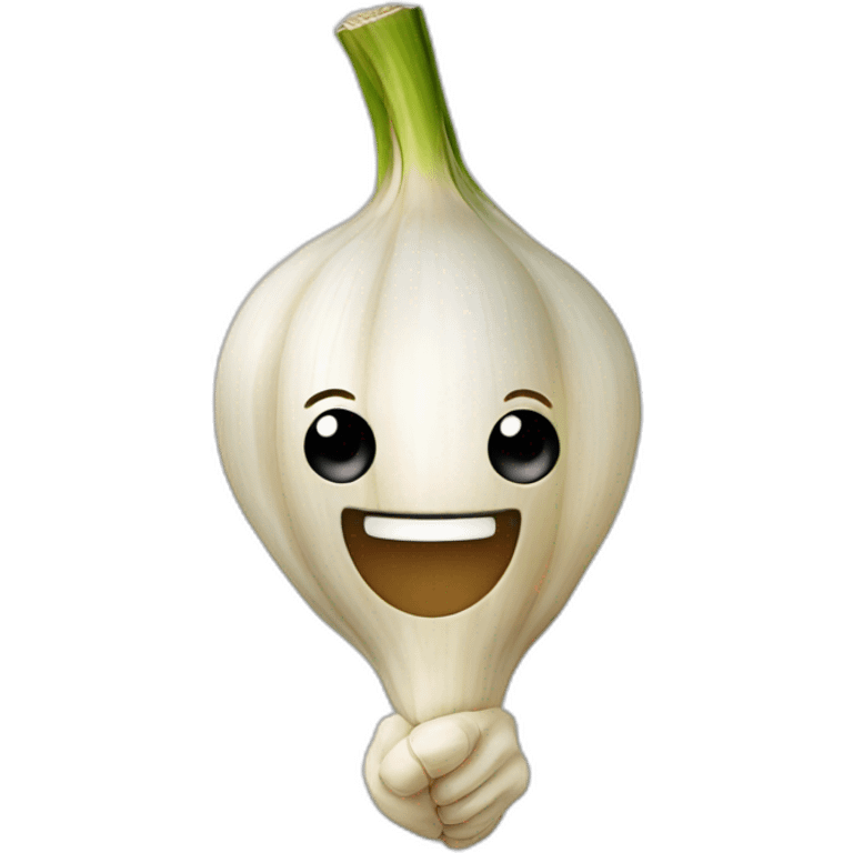 Garlic head thumbs up emoji