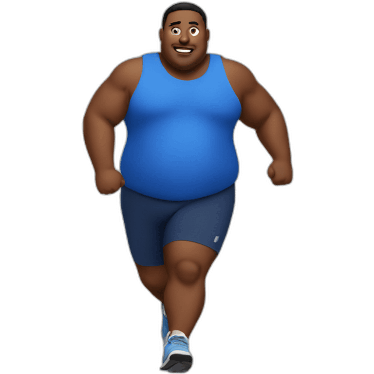 fat runner emoji