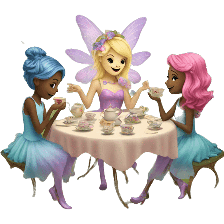 whimsical fairy tea party emoji