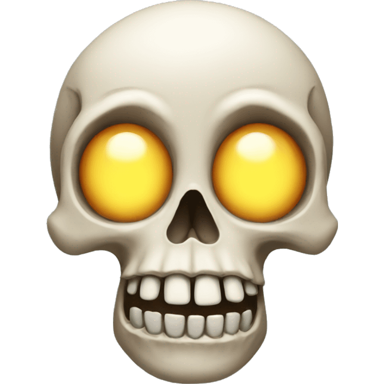 Skull surprised emoji