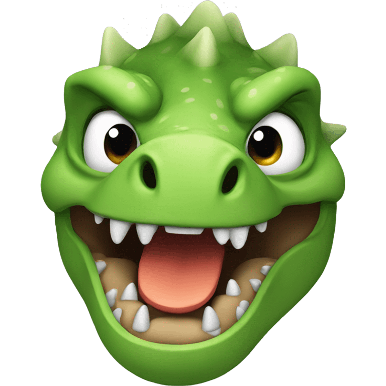 dinosaur is angry  emoji