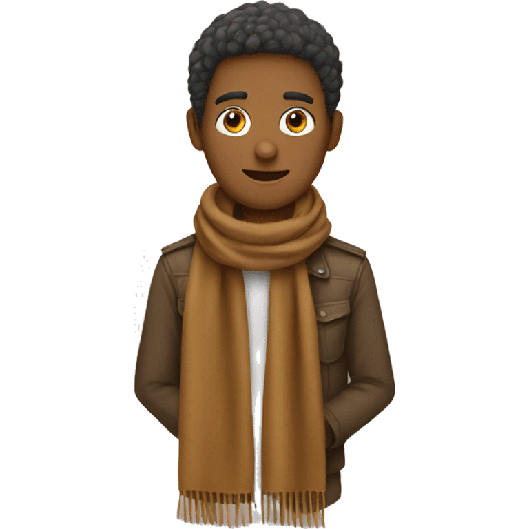 brown scarf emoji