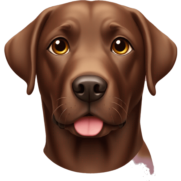 Labrador chocolat emoji