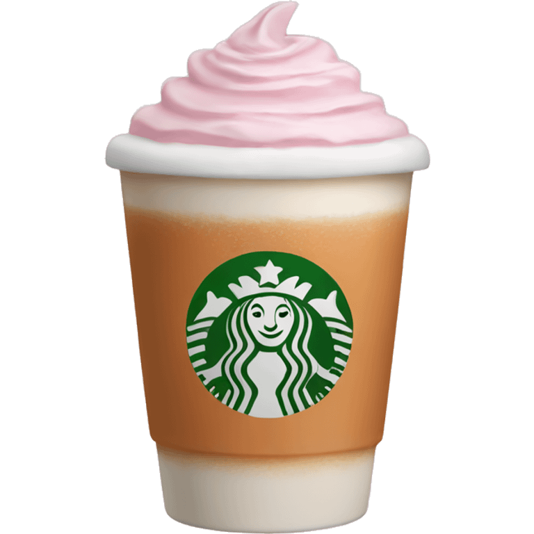 Light pink pumpkin latte emoji