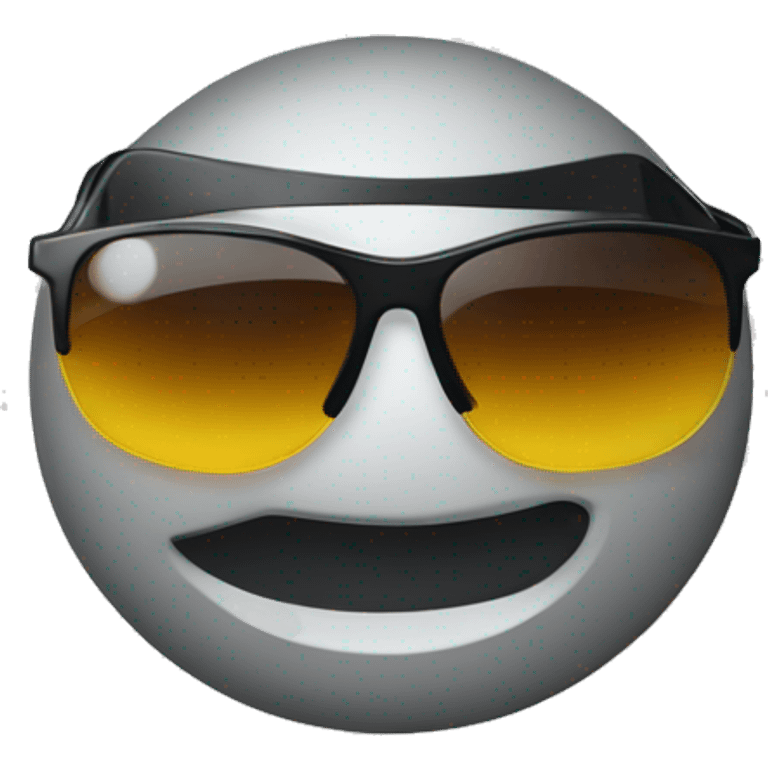 Nike logo with sunglasses emoji