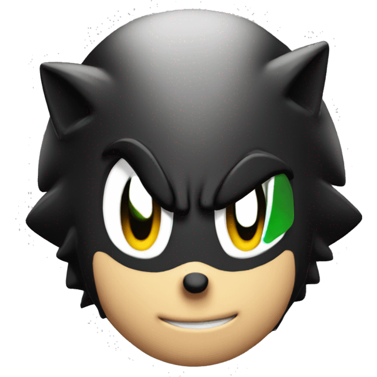 shadow the hedgehog emoji head  emoji