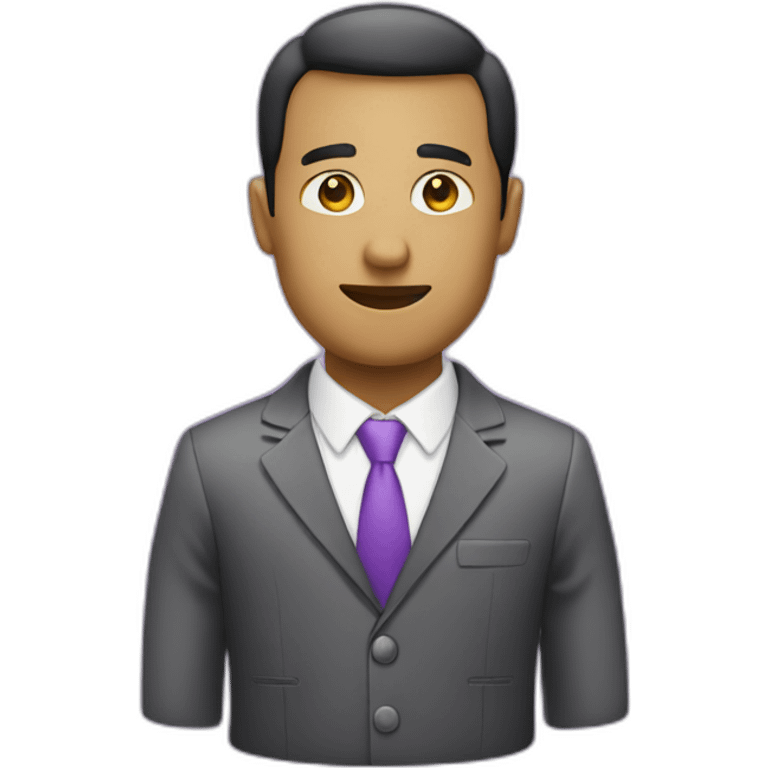 business trip purple icon emoji