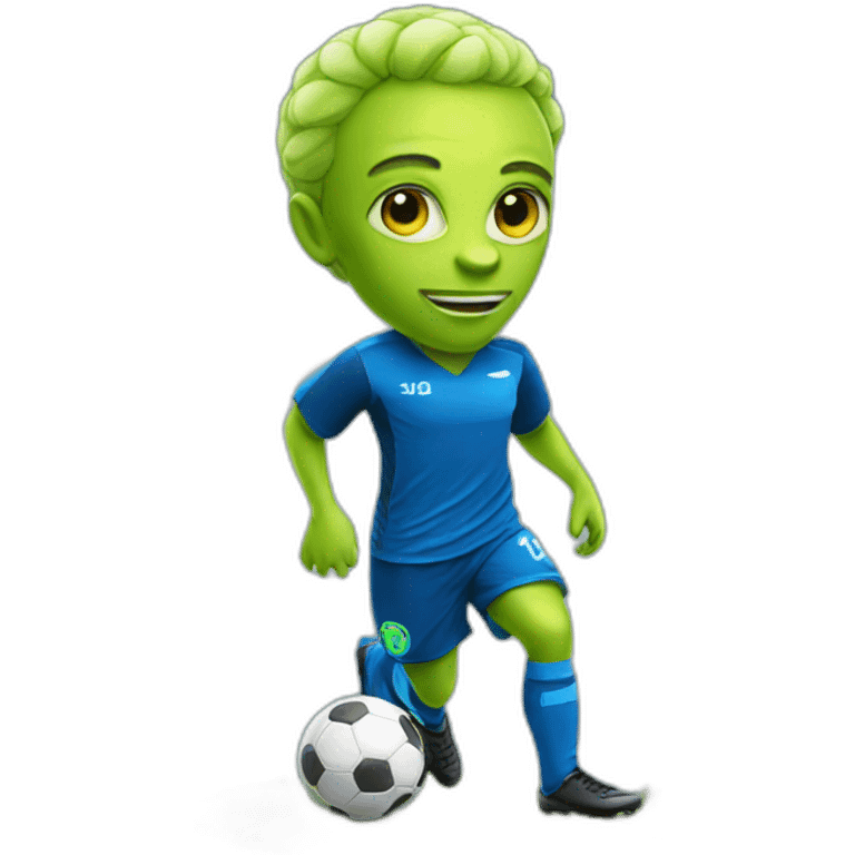 soccer alien player emoji