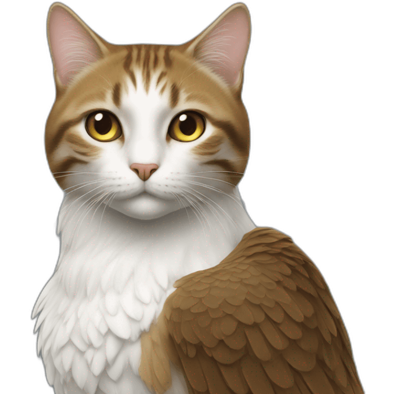 Le chat sur un aigle emoji