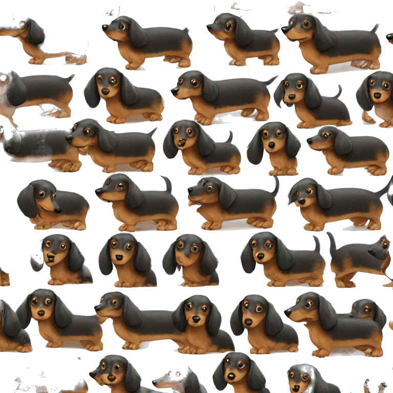 longhaired dachshund emoji