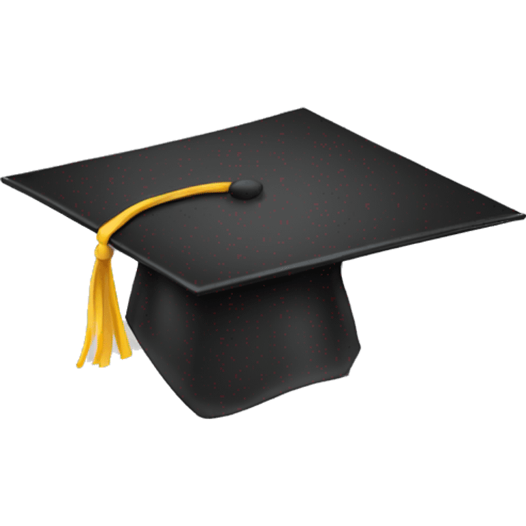 sad student graduation hat emoji