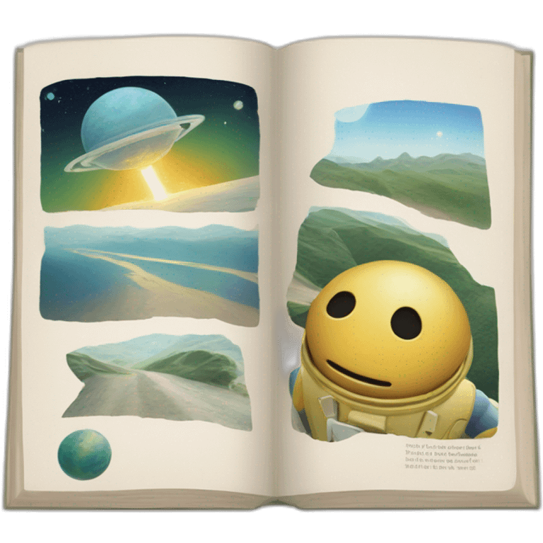 Hitchhikers guide to the Galaxy book emoji