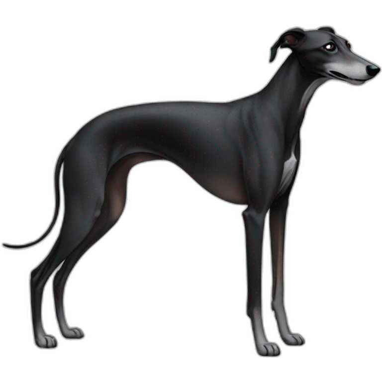 Black Greyhound no white emoji