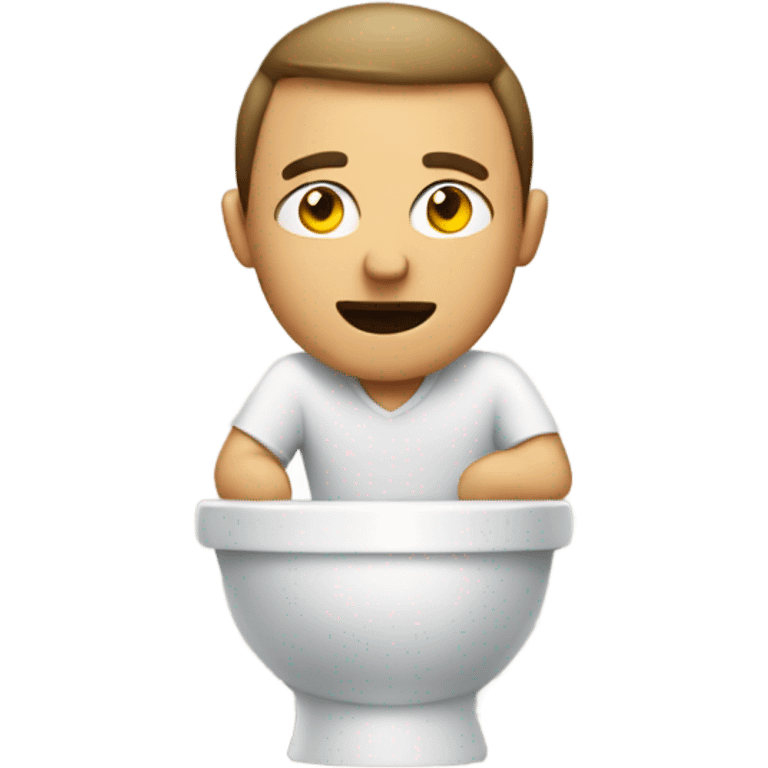 Man on toilet emoji