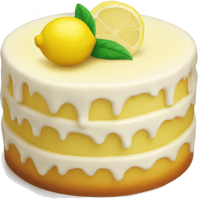 Lemon cake emoji