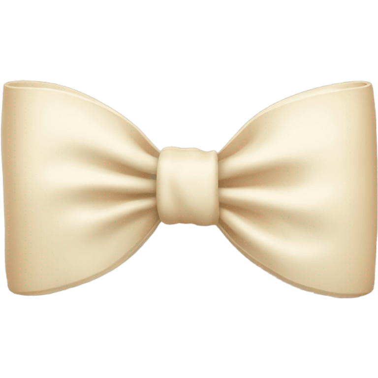 cream-colored bow emoji