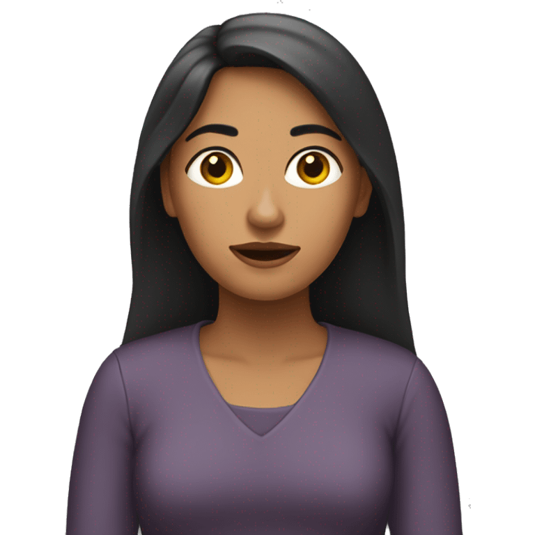 Mujer aburrida emoji