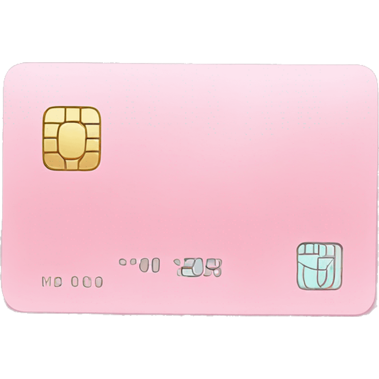 pastel pink credit card emoji