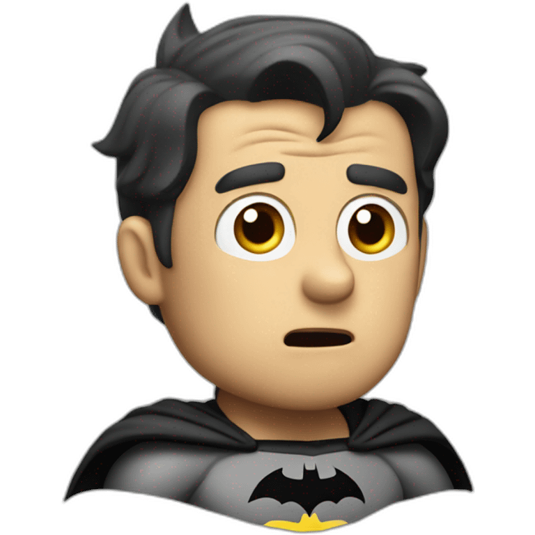 batman shrugging shoulders in confusion emoji