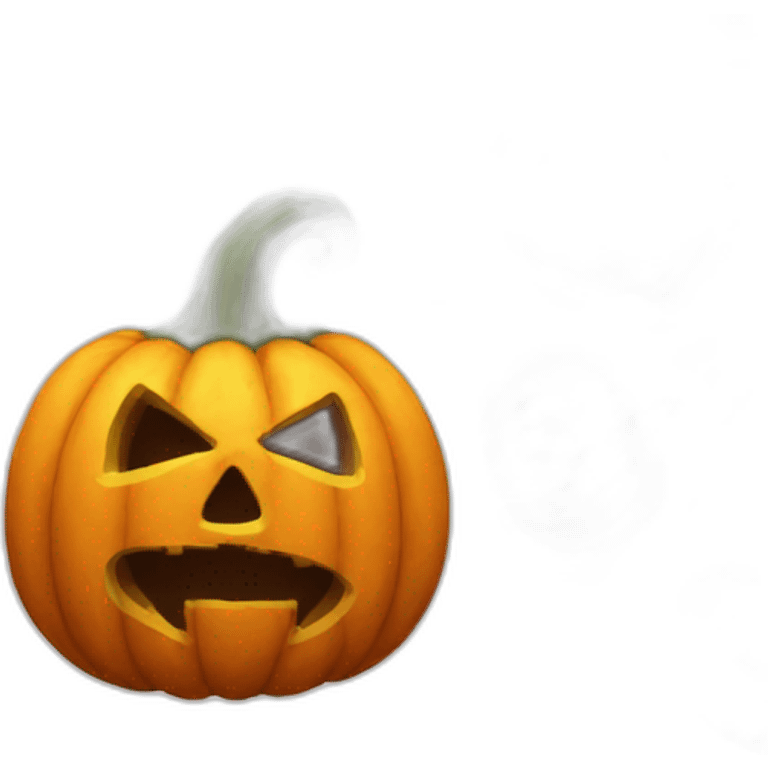 Scary Halloween pumpkin emoji