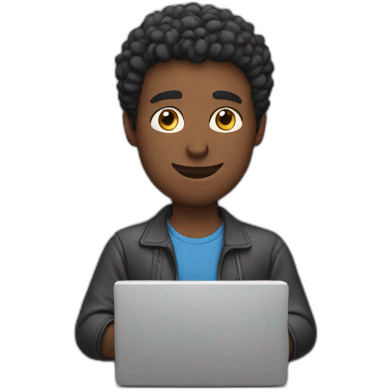 Man with laptop emoji