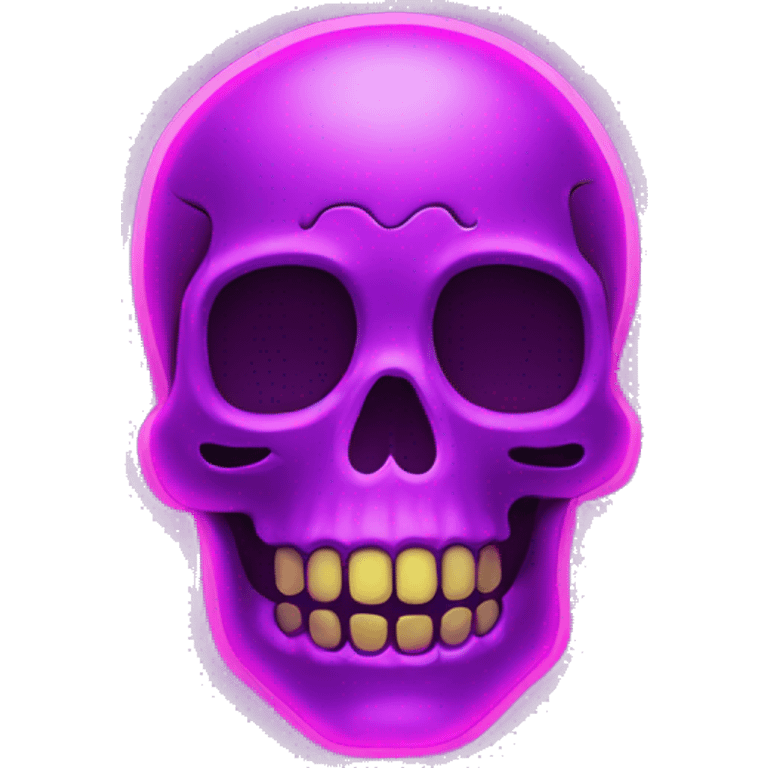 Calavera neon emoji