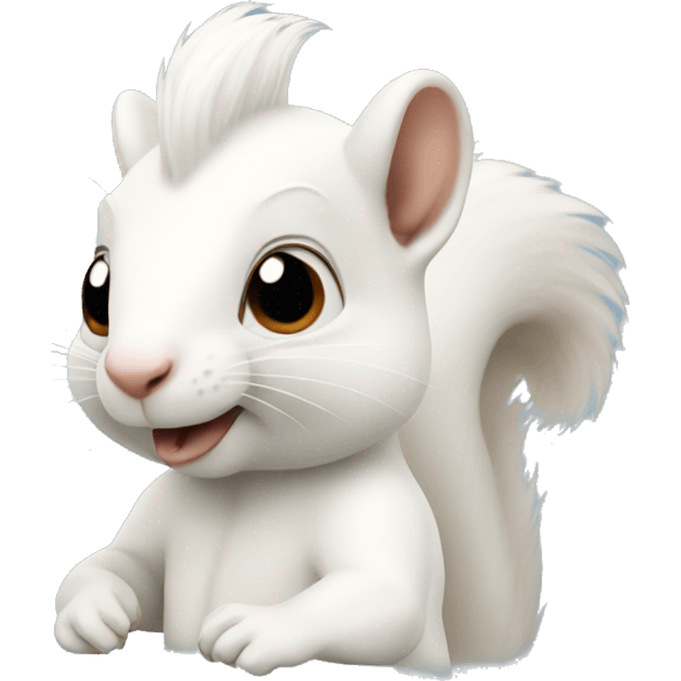 Albino squirrel emoji