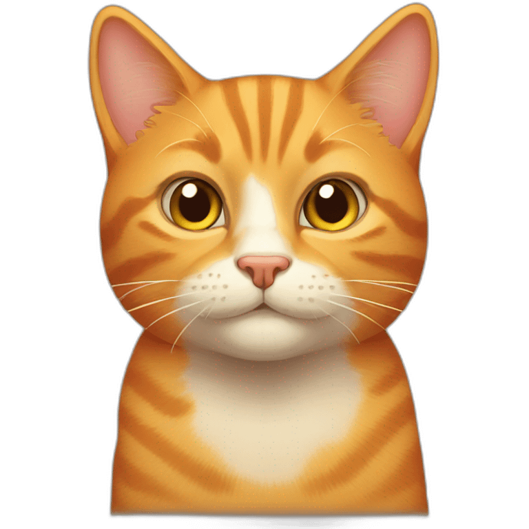 smirking orange tabby cat emoji