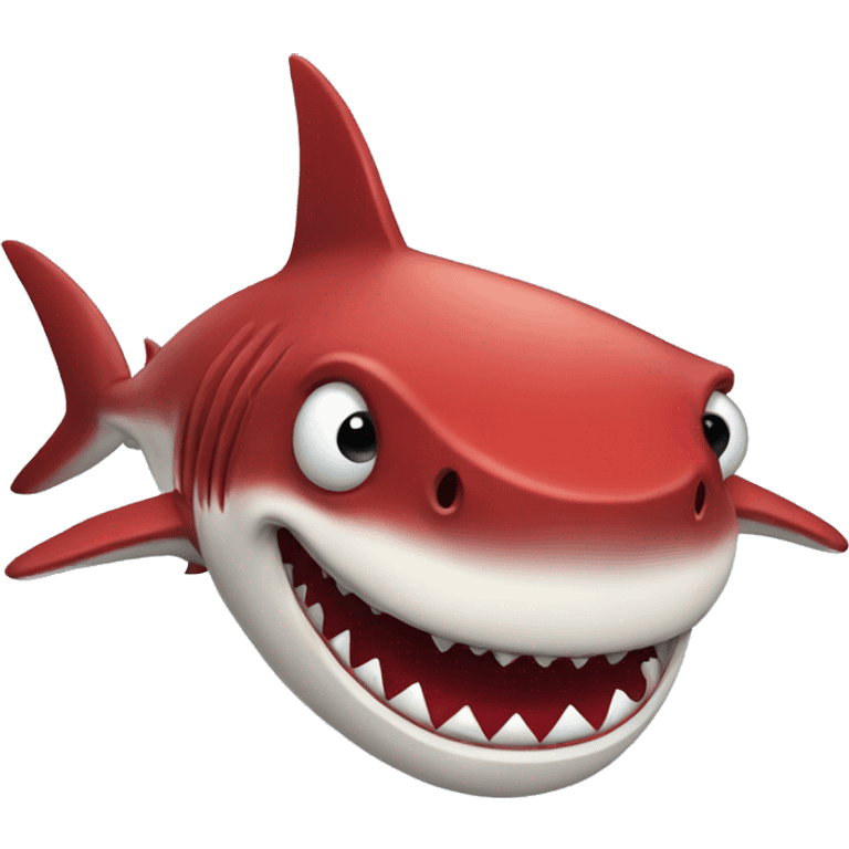 Red Shark scary emoji