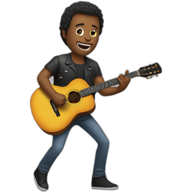 man playing guitar emoji