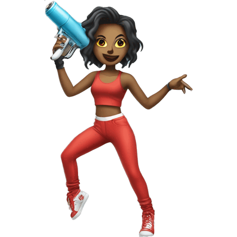 Raygun female break dancer emoji