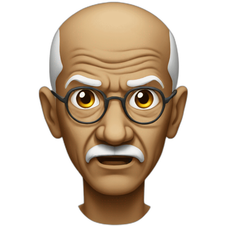 Angry Ghandi emoji