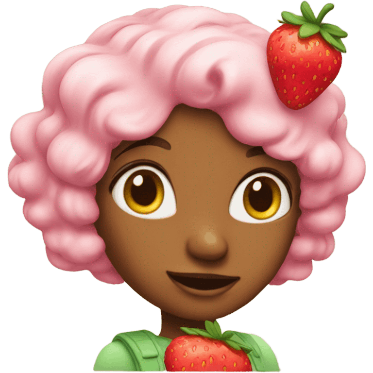 Strawberry shortcake emoji