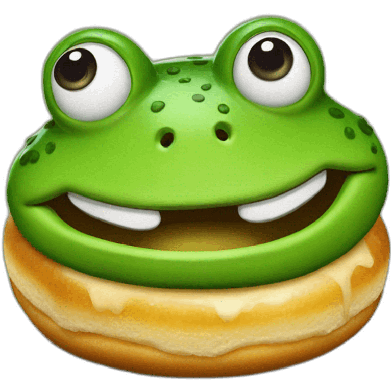 mr frog Donald donut emoji