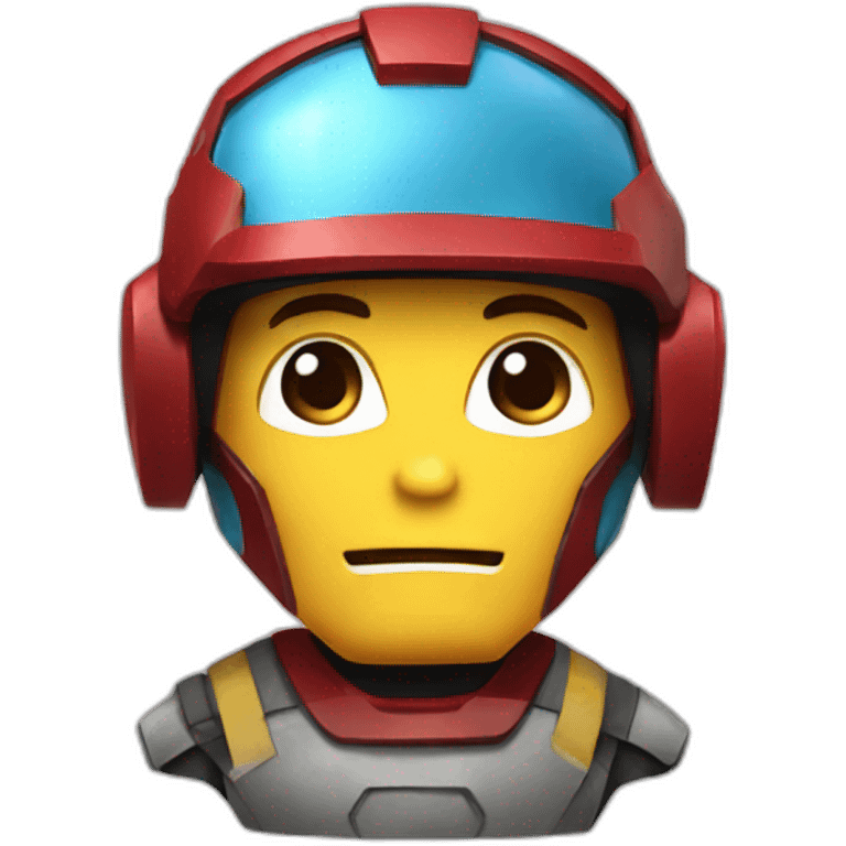 Iron Man in a construction helmet emoji