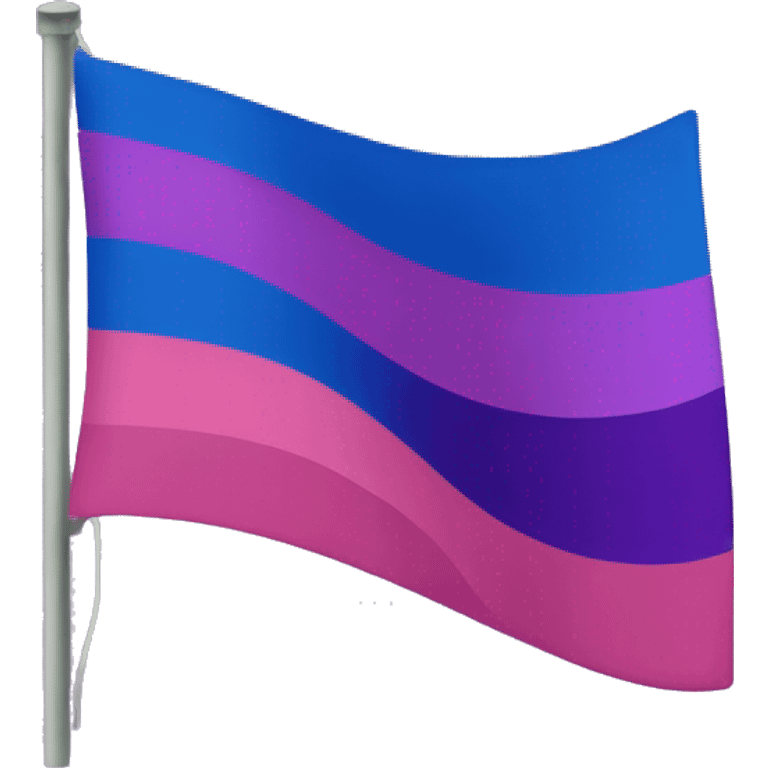 Una bandera con rosado, morado y azul emoji