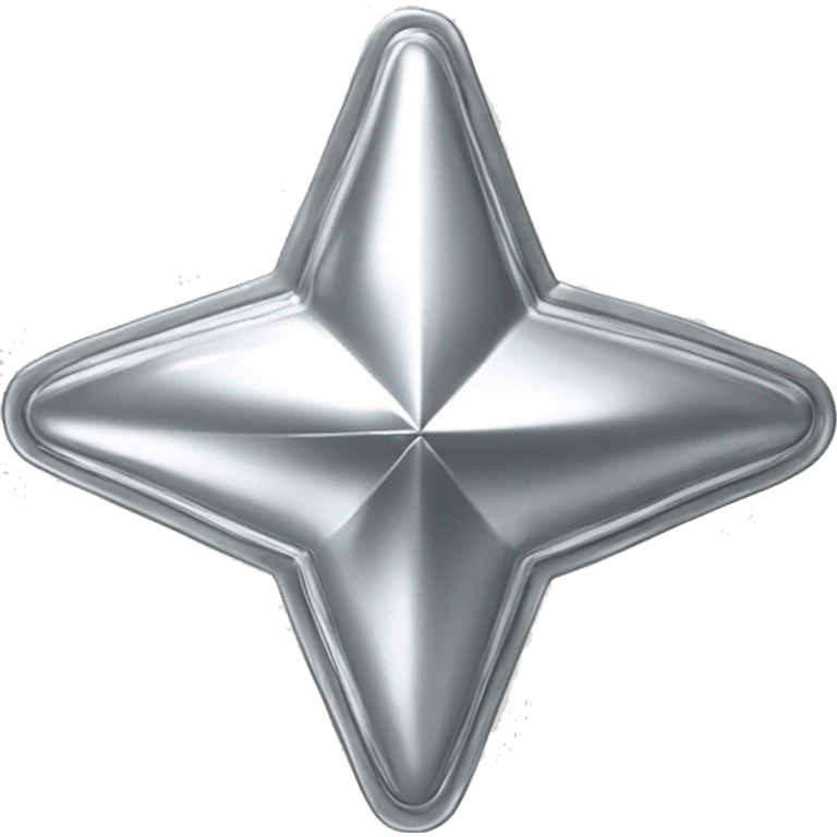 silver star chrome emoji