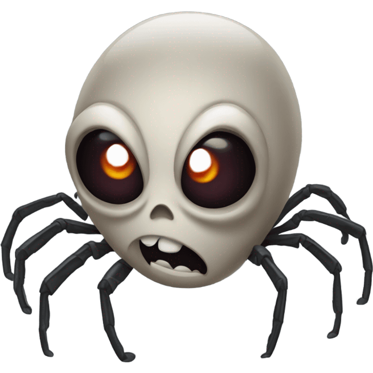 Very scary spider emoji